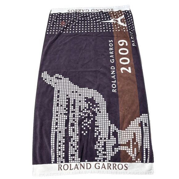 carre blanc Other - Roland Garros Paris 2009 Full Beach Towel Carre Blanc French Tennis Player Sport